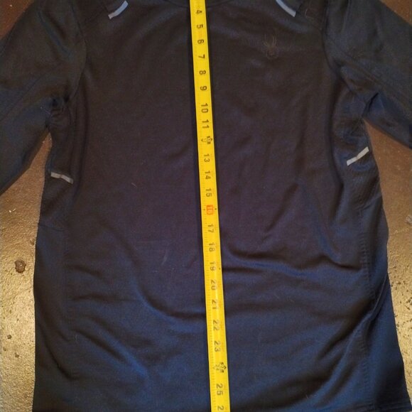 SPYDER NWOT! MEN’S ESSENTIAL BASE LAYER MOISTURE WICKING BLACK PROWEB - Picture 7 of 9